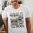 Please Be Patient I'm From The 1900s Retro Vintage Theme Premium Men's V-Neck T-Shirt