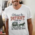 Please Be Patient I'm From The 1900s Throwback Men's V-Neck T-Shirt Please Be Patient I'm From The 1900s Throwback Men's V-Neck T-Shirt