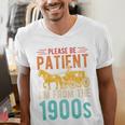 PLEASE BE PATIENT I'M FROM THE 1900s Vintage 1900s 90s Premium Men's V-Neck T-Shirt