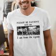 Please Be Patient With Me I'm From The 1900s Vintage Drowing Men's V-Neck T-Shirt Please Be Patient With Me I'm From The 1900s Vintage Drowing Men's V-Neck T-Shirt