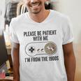 Please Be Patient With Me I'm From The 1900s Vintage Gamer Men's V-Neck T-Shirt