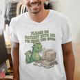 Please Be Patient I'm From The 1900s Vintage Men Women Men's V-Neck T-Shirt
