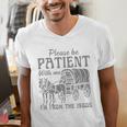 Please Be Patient With Me I'm From The 1900s Vintage 1900s Premium Tri-Blend Men's V-Neck T-Shirt Please Be Patient With Me I'm From The 1900s Vintage 1900s Premium Tri-Blend Men's V-Neck T-Shirt