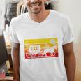 Please Be Patient With Me I'm From The 1900s Vintage Sun Set Premium Men's V-Neck T-Shirt