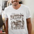 Please Be Patient With Me I'm From The 1900s Vintage Western Men's V-Neck T-Shirt