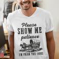 Please Show Me Patience I'm From The 1900s Vintage Horse Men's V-Neck T-Shirt Please Show Me Patience I'm From The 1900s Vintage Horse Men's V-Neck T-Shirt