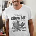 Please Show Me Patience I'm From The 1900s Vintage Horse Premium Men's V-Neck T-Shirt Please Show Me Patience I'm From The 1900s Vintage Horse Premium Men's V-Neck T-Shirt