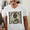 Poirot Mystery Books Vintage Detective Premium Tri-Blend Men's V-Neck T-Shirt Poirot Mystery Books Vintage Detective Premium Tri-Blend Men's V-Neck T-Shirt