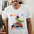 Pre k Graduation 2025 Pre-k Kindergarten Graduate Dinosaur Premium Tri-Blend Men's V-Neck T-Shirt