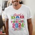 Pre School Graduation Idea For Dad & Preschool Graduation Men's V-Neck T-Shirt