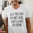 Pretend Introvert Introverted Apparel Men's V-Neck T-Shirt