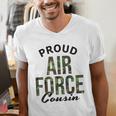 Proud Air Force Cousin Deployment Homecoming Graduation USAF Men's V-Neck T-Shirt