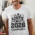 Proud Auntie Of Two 2026 Graduates Graduation Men's V-Neck T-Shirt