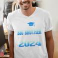 Proud Big Brother Of 5th Grade Graduate 2024 Graduation Men's V-Neck T-Shirt