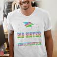 Proud Big Sister Of Kindergarten Graduate 2024 Graduation Premium Men's V-Neck T-Shirt