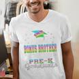 Proud Bonus Brother Of PreK School Graduate 2024 Graduation Premium Men's V-Neck T-Shirt