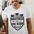 Proud Brother Of a High School Grad Senior Graduation Shirt Men's V-Neck T-Shirt