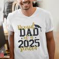 Proud Dad Of a 2025 Senior Graduation Men's V-Neck T-Shirt