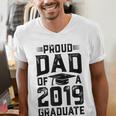 Proud Dad Of A Class 2019 GraduateShirt Graduation Men's V-Neck T-Shirt