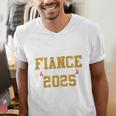 Proud Fiance Of A 2025 Graduate Fiance Graduation 2025 Senio Men's V-Neck T-Shirt