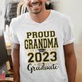 Proud Grandma Of A 2023 Graduate Graduation Men's V-Neck T-Shirt