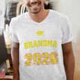Proud Grandma Of A 2026 Senior Softball Graduation Matching Men's V-Neck T-Shirt