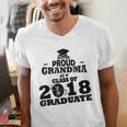 Proud Grandma Of A Class Of 2018 Tee Graduate Graduation Z1 Men's V-Neck T-Shirt