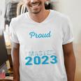 Proud Mama Of 2023 Class Master Graduate Family Graduation Men's V-Neck T-Shirt