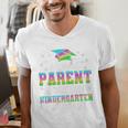 Proud Parent Of Kindergarten Graduate 2024 Graduation Parent Premium Men's V-Neck T-Shirt