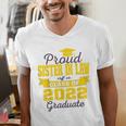 Proud Sister In Law Of 2022 Graduate Class 2022 Graduation Men's V-Neck T-Shirt