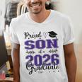 Proud Son Of a Class Of 2026 Graduate For Graduation Men's V-Neck T-Shirt