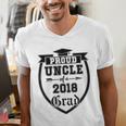 Proud Uncle Of a 2018 Grad Graduation Family Men's V-Neck T-Shirt