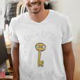Pun Tshirt I'm A Little Door Key Bad Pun Dad Jokes Men's V-Neck T-Shirt