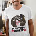 Queen Masters Degree Graduation Social Work MSW MPH Men's V-Neck T-Shirt