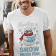 Reading Is Snow Much Fun Book Lover Winter Snowman Humor Men's V-Neck T-Shirt Reading Is Snow Much Fun Book Lover Winter Snowman Humor Men's V-Neck T-Shirt