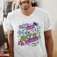 Retro 1980s 80's Baby 1990s 90's Made Me Vaporwave Nostalgia Men's V-Neck T-Shirt