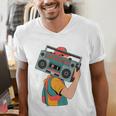 Retro 90s Boombox Nostalgia Party For Music Lovers Men Women Men's V-Neck T-Shirt