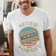 Retro Cassette Never Forget Nostalgia Vintage Men's V-Neck T-Shirt