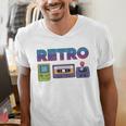 Retro Gaming Nostalgia Tee Perfect For 90s Lovers Premium Tri-Blend Men's V-Neck T-Shirt Retro Gaming Nostalgia Tee Perfect For 90s Lovers Premium Tri-Blend Men's V-Neck T-Shirt