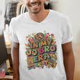Retro Nostalgia Era Disco Groovy 80s 90s Vintage Aesthetic Men's V-Neck T-Shirt Retro Nostalgia Era Disco Groovy 80s 90s Vintage Aesthetic Men's V-Neck T-Shirt