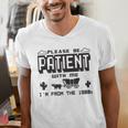 Retro Please Be Patient With Me I'm From The 1900s Premium Men's V-Neck T-Shirt Retro Please Be Patient With Me I'm From The 1900s Premium Men's V-Neck T-Shirt
