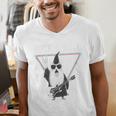 Rock & Roll Wizard Music Nostalgia Premium Tri-Blend Men's V-Neck T-Shirt