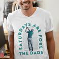 Saturdays For Dads Golfer Father's Day Men's V-Neck T-Shirt