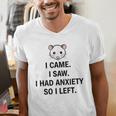 I Came I Saw I Had Anxiety So I Left Introvert Tee Men's V-Neck T-Shirt