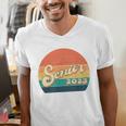 Senior 2023 Graduation My Last First Day Of Class Of 2023 Men's V-Neck T-Shirt