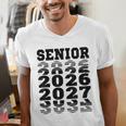 Senior 2026 2027 Class Of Graduation Men's V-Neck T-Shirt