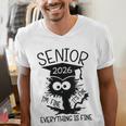 Senior 2026 High School College Graduation Year Class Of 26 Men's V-Neck T-Shirt