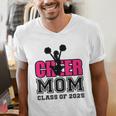 Senior Cheerleader Mom Cheer Class Of 2025 Graduation Women Men's V-Neck T-Shirt