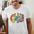 Senior Class Of 2019 Boho Tie Dye Graduation Men's V-Neck T-Shirt