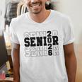 Senior Class Of 2026 Varsity Text Graduation Men's V-Neck T-Shirt